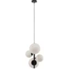 Lámpara colgante Dione, de 4 luces, negra