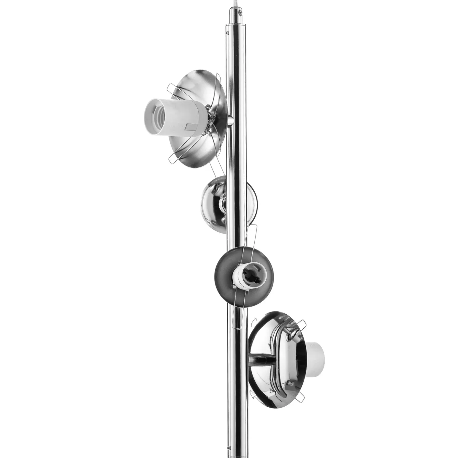 Lámpara colgante Dione, de 4 luces, cromada