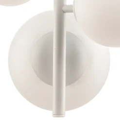 Lámpara colgante Dione, de 4 luces, blanca