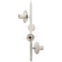 Lámpara colgante Dione, de 4 luces, blanca