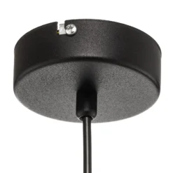 Lámpara colgante Dione, de 4 luces, negra