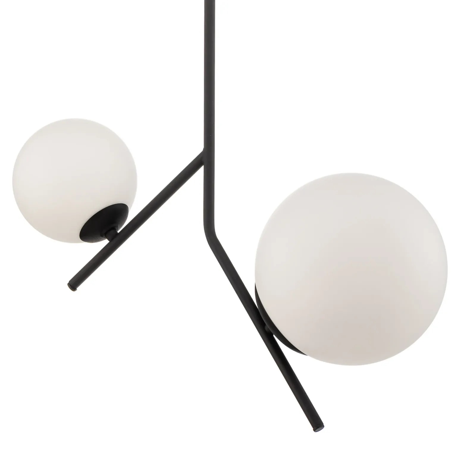 Lámpara colgante Dione, 2 luces, negro