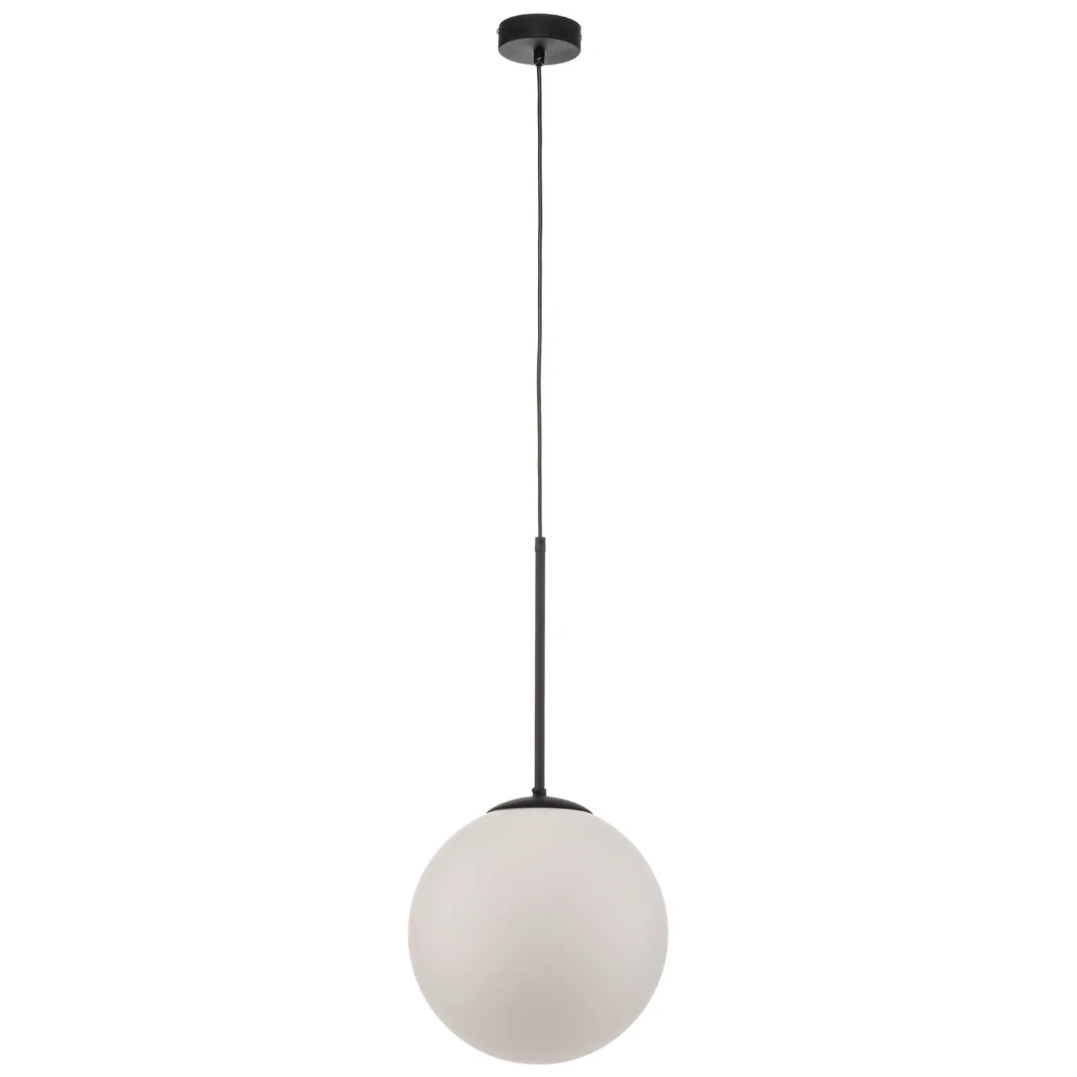 Lámpara colgante Dione, 1 luz, blanco/negro 30 cm