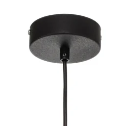 Lámpara colgante Dione, 1 luz, blanco/negro 30 cm