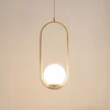 Lámpara colgante Dione, opalino/crema, 1 luces