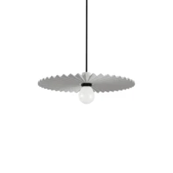 Lámpara colgante Doge_P, blanca, metal, Ø 39 cm, E27