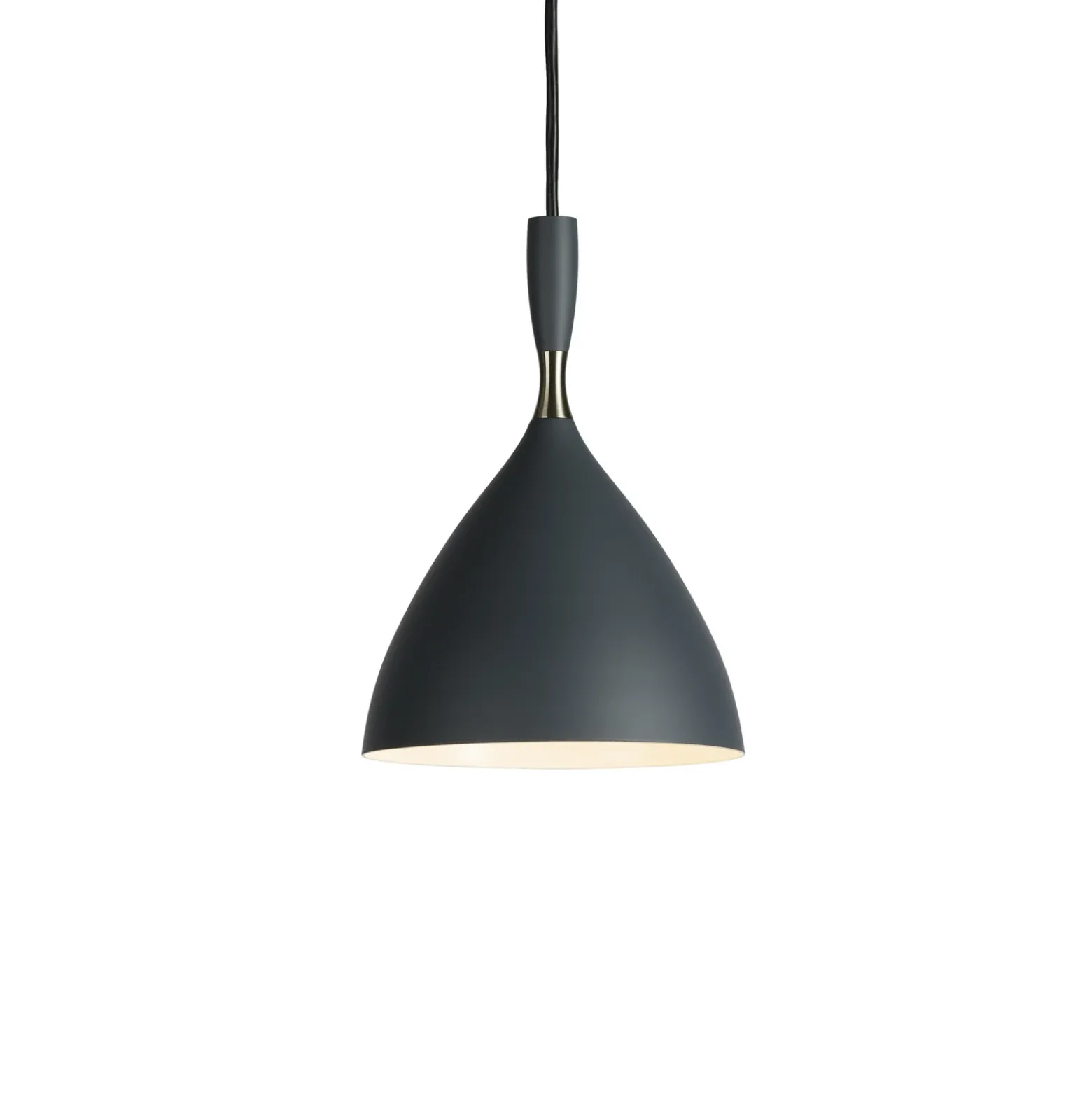 Lámpara colgante Dokka en gris oscuro