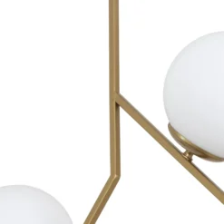 Lámpara colgante Dolunay, 43 cm de largo, 2 luces, color dorado, E27