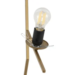 Lámpara colgante Dolunay, 43 cm de largo, 2 luces, color dorado, E27