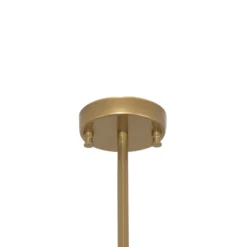 Lámpara colgante Dolunay, 43 cm de largo, 2 luces, color dorado, E27