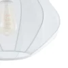 Lámpara colgante Dolwen, blanca, Ø 33,5 cm, tela