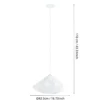Lámpara colgante Dolwen, blanca, Ø 42,5 cm, tela