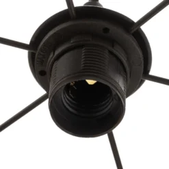 Lámpara colgante Dorina, negro/oro Ø 60cm