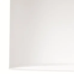 Lámpara colgante Dorset de textil, blanco