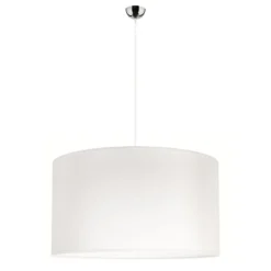 Lámpara colgante Dorset de textil, blanco
