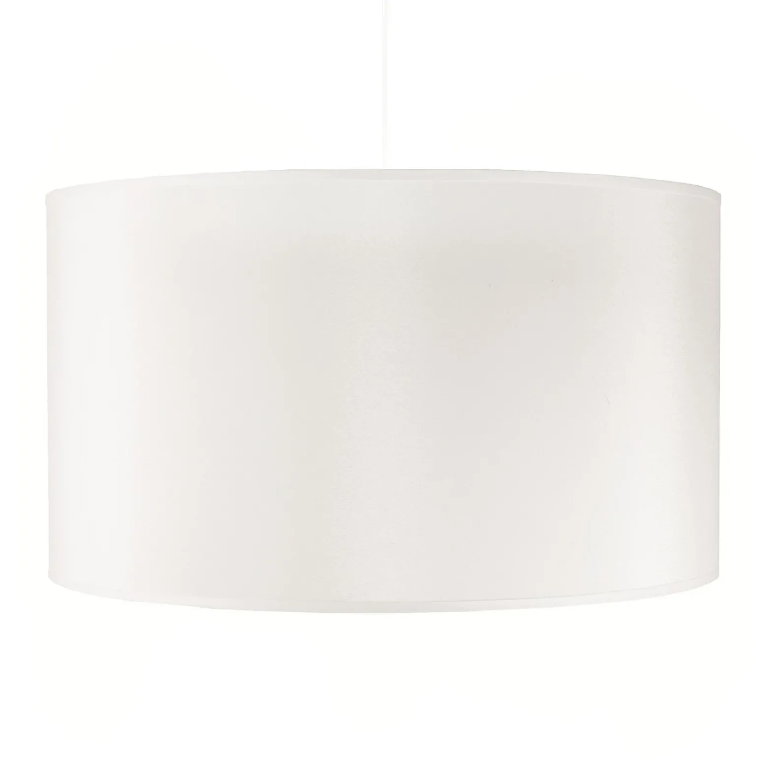 Lámpara colgante Dorset de textil, blanco