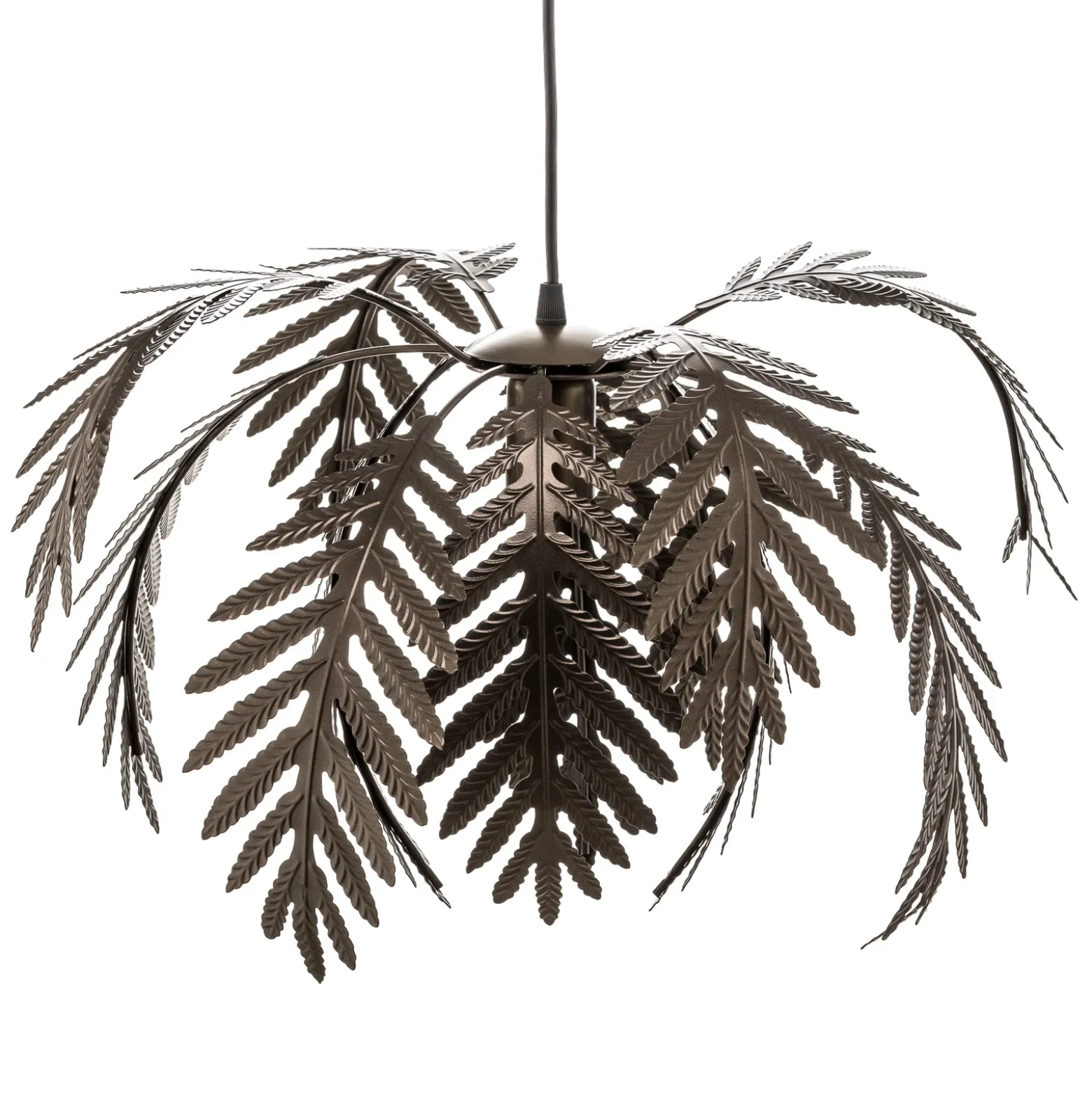 Lámpara colgante Dubai, decoración con palmeras, Ø 46 cm, bronce