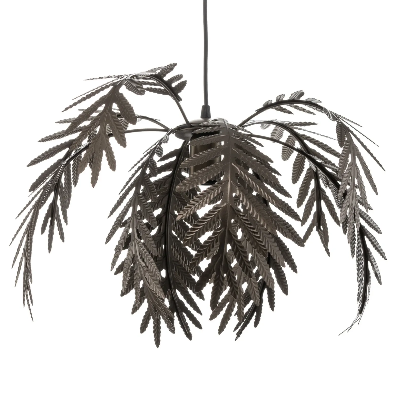 Lámpara colgante Dubai, decoración con palmeras, Ø 46 cm, bronce