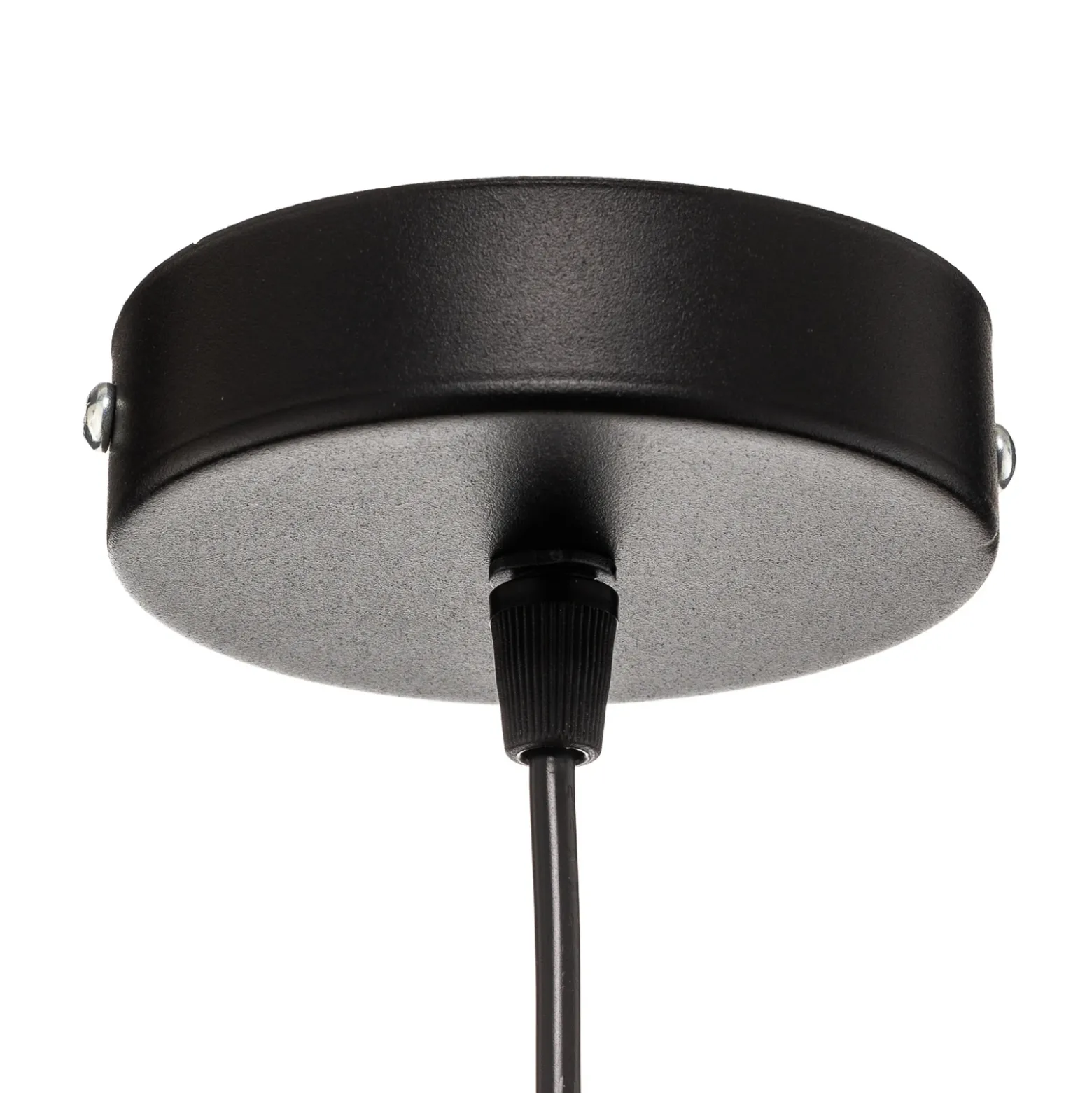 Lámpara colgante Duo, ratán, Ø 40 cm, beige/negro