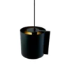 Lámpara colgante Dyberg Larsen Wum Ø 18,5 cm negro mate