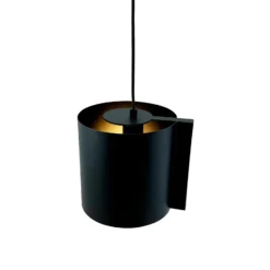 Lámpara colgante Dyberg Larsen Wum Ø 18,5 cm negro mate