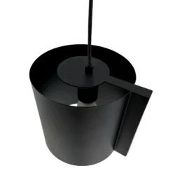 Lámpara colgante Dyberg Larsen Wum Ø 18,5 cm negro mate