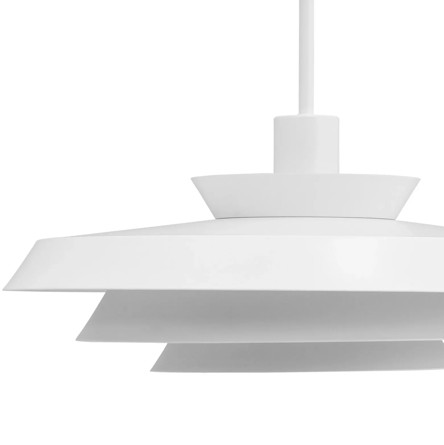 Lámpara colgante Dyberg Larsen DL44, blanca, metal, Ø 45 cm