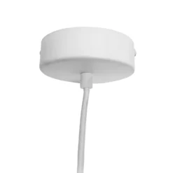 Lámpara colgante Dyberg Larsen Wum Ø 18,5 cm blanca