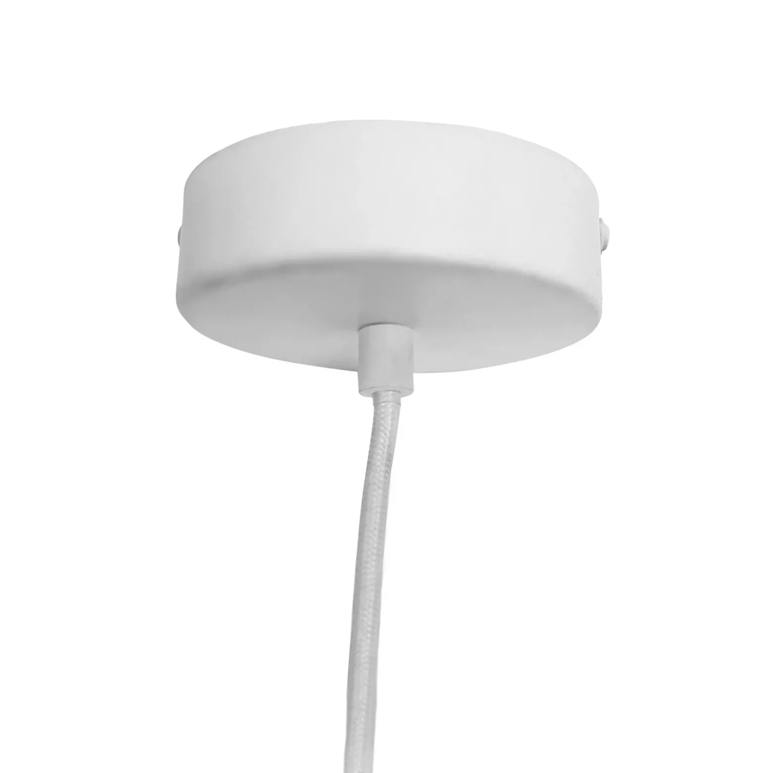 Lámpara colgante Dyberg Larsen Wum Ø 18,5 cm blanca