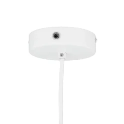 Lámpara colgante Dyberg Larsen DL44, blanca, metal, Ø 45 cm