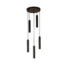 Lámpara colgante Elegance 5 luces, negro