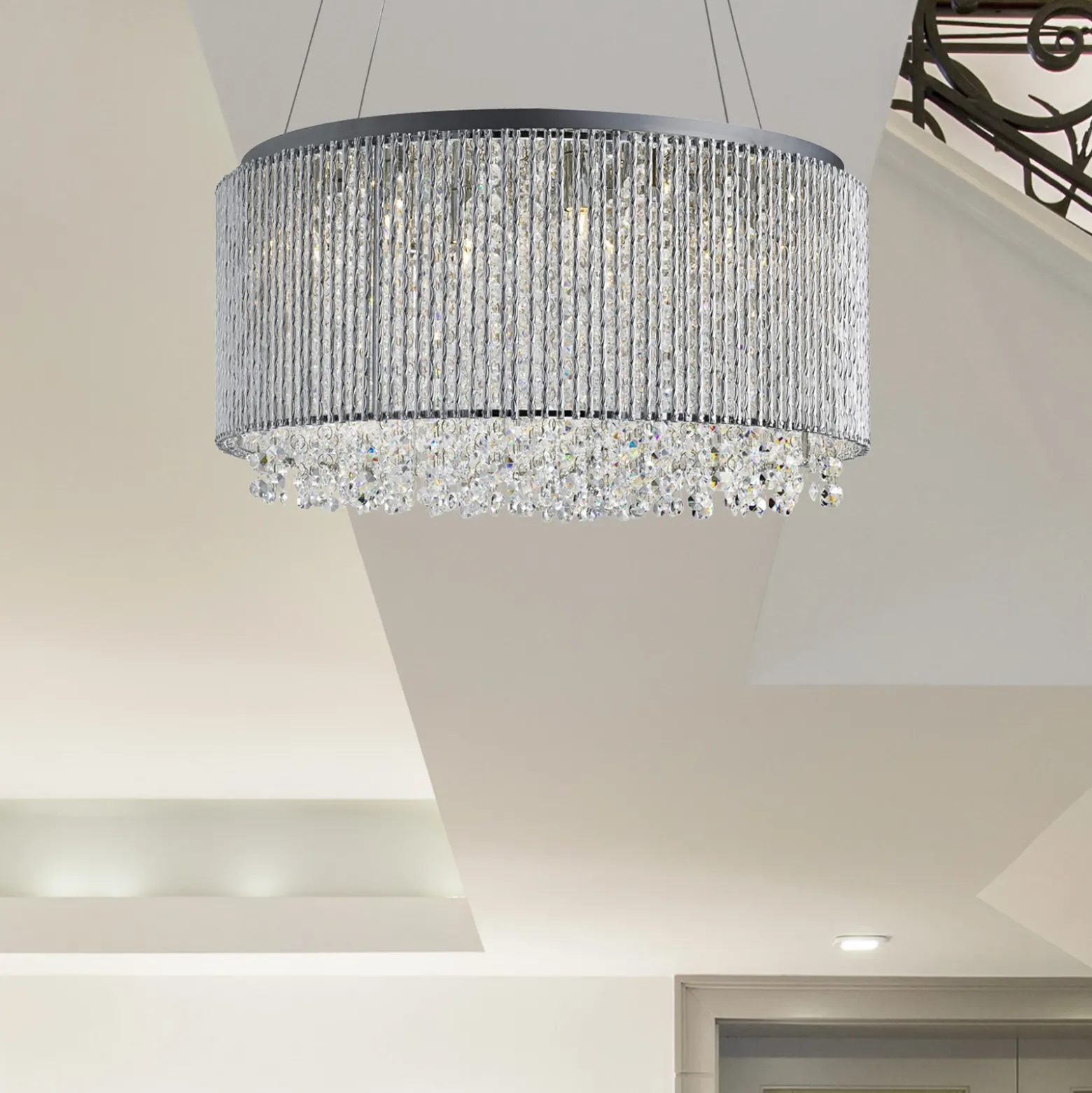 Lámpara colgante Elise II, 8 luces