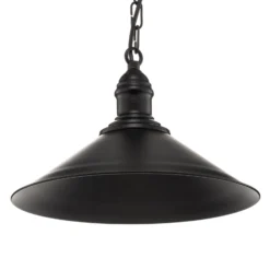 Lámpara colgante Elmo, 1 luz, negro