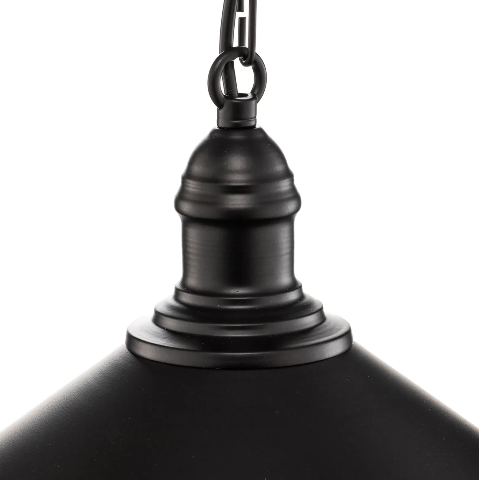Lámpara colgante Elmo, 1 luz, negro