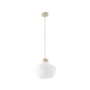 Lámpara colgante Eloise de Lucande, Ø 30 cm, blanca, de tela, E27