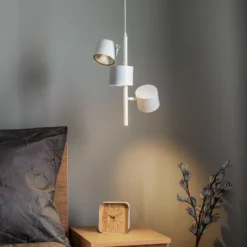 Lámpara colgante 1046E, 3 luces, blanco