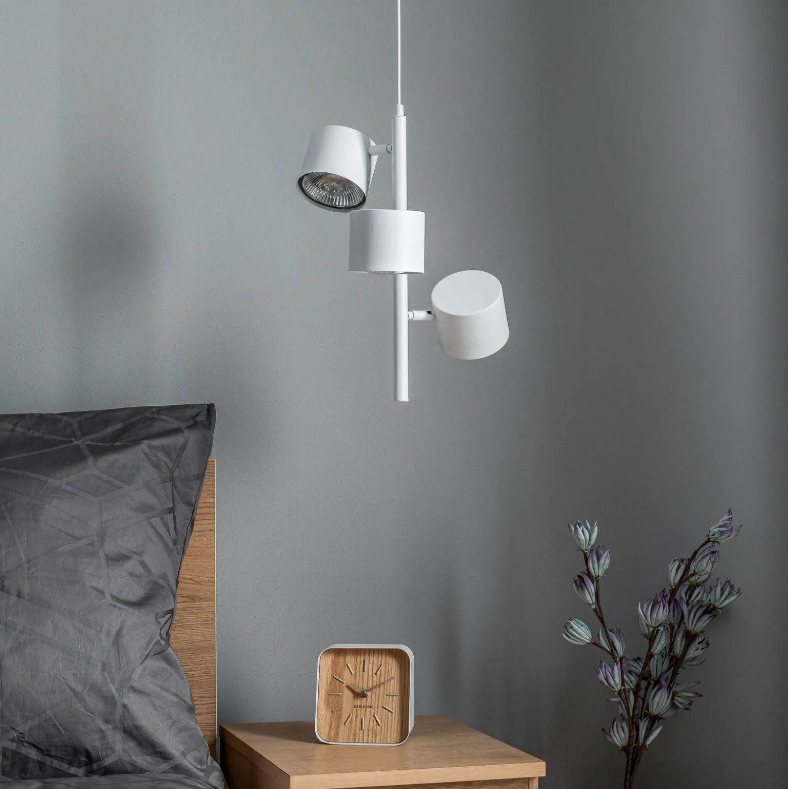 Lámpara colgante 1046E, 3 luces, blanco