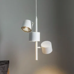 Lámpara colgante 1046E, 3 luces, blanco