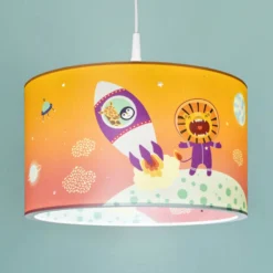Lámpara colgante Escape de Little Astronauts, naranja