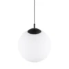 Lámpara colgante Esme, cristal opalino, 1 luz, Ø 35 cm