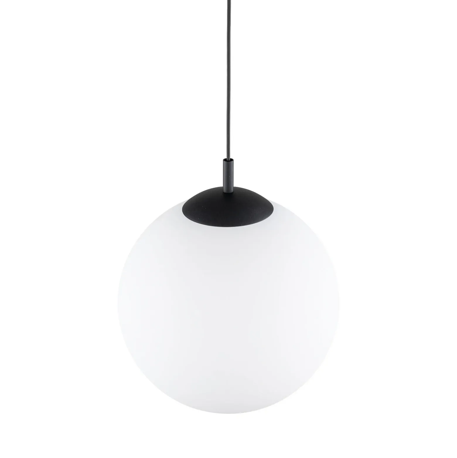 Lámpara colgante Esme, cristal opalino, 1 luz, Ø 35 cm