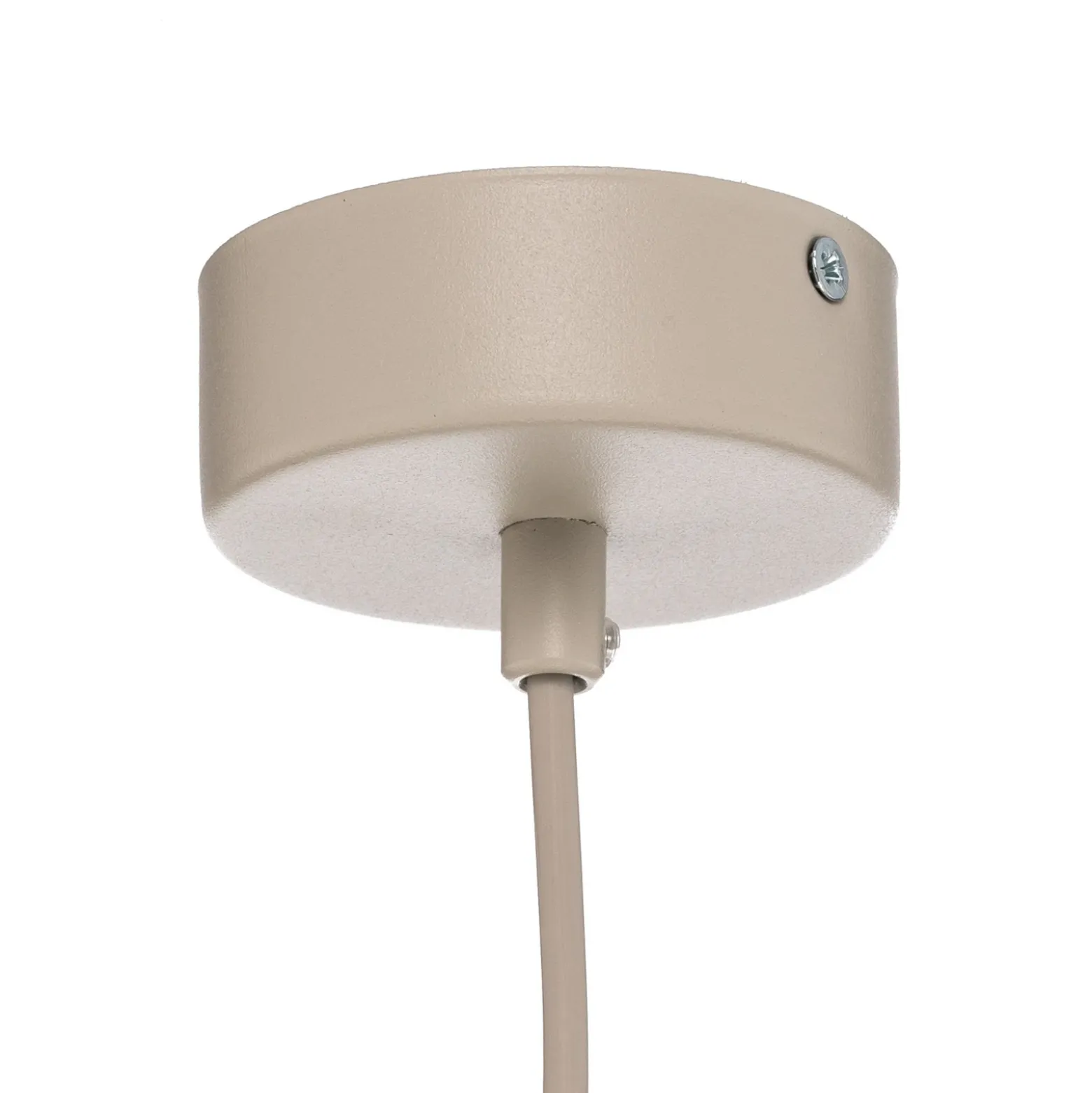 Lámpara colgante Estera, cristal opalino, madera, 3 luces
