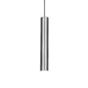 Lámpara colgante estilo IDEAL LUX, color cromo, Ø 6 cm, metal