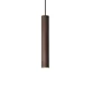 Lámpara colgante estilo Ideal Lux, marrón oscuro, Ø 6 cm, metal