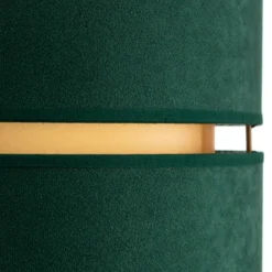 Lámpara colgante Euluna Duo verde/dorado Ø40cm 1 luz