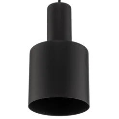 Lámpara colgante Euluna Selma, 1 luz, negro, Ø 11 cm