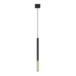 Lámpara colgante Euluna Thalassa 1 luz G9 negro/dorado