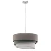 Lámpara colgante Euluna Trio beige/aguamarina/crudo Ø45cm