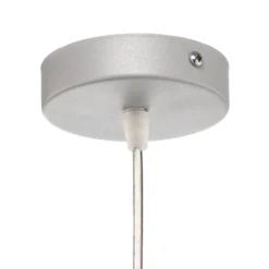 Lámpara colgante Euluna Trio beige/aguamarina/crudo Ø45cm