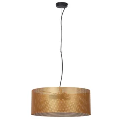 Lámpara colgante Euluna Zofia, color dorado, Ø 50 cm